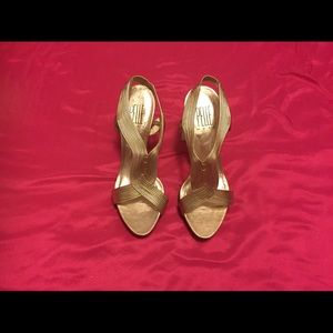 Gold Pelle Moda sandal heels